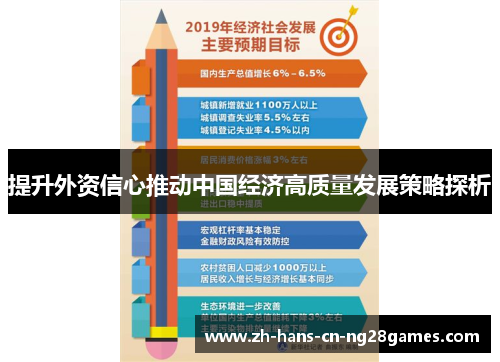提升外资信心推动中国经济高质量发展策略探析
